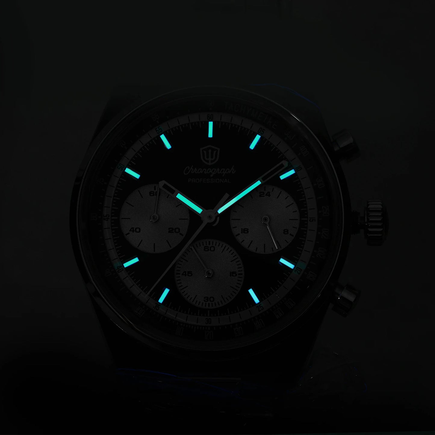Watchdives Premier WD0526 Men Watch VK63 Mecha Chronograph Quartz Watches Sapphire Waterproof 316L Stainless Steel Wristwatch