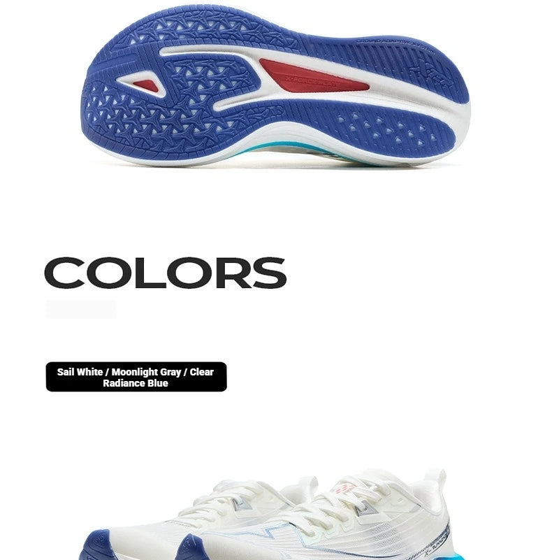 Xtep One Piece Modeling 5.0 Impact-Resistant Men's Lightweight Quick-Drying Marathon Running Sneakers 874219110036