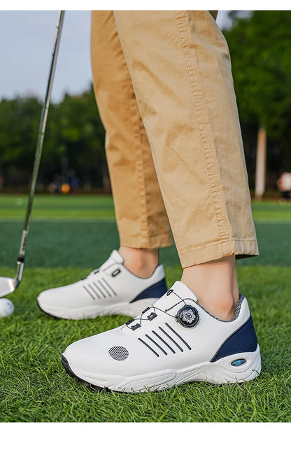 Chaussures de sport sans lacets pour hommes, avec amorti d'air, antichoc, antidérapantes, pour le golf, l'entraînement en extérieur, les trajets professionnels, chaussures polyvalentes pour hommes 9