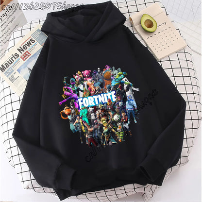 Fortnites Kids  Hooded Coats Anime Fortress Night Sweatshirts Game Spring Autumn Hoodies Sportwear Children Clothes Gift