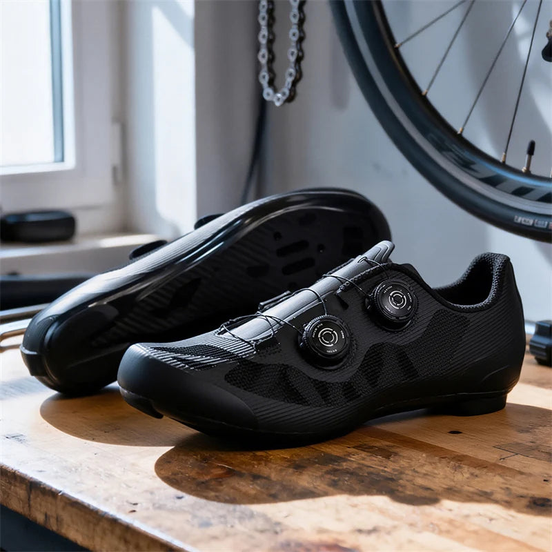 Men's Ultra Light Road Mountain Cycling Shoes, Professional MTB, SPD Self-Locking Cycling Shoes, Women's Road Cycling Shoes