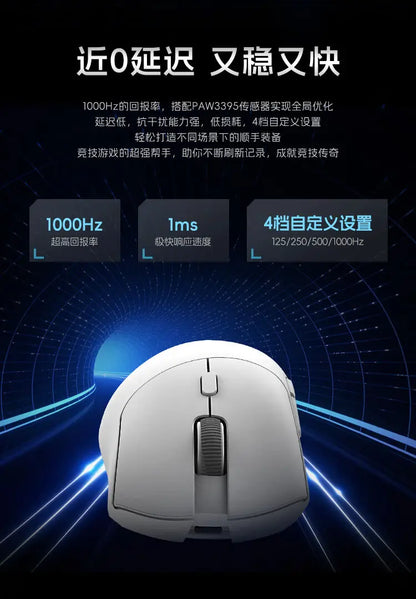 Mouse wireless Metaphyuni Metapanda P1 Pro Max Paw3395L, latență redusă, ușor, pentru e-sports și gaming, ergonomic, cadou pentru gamer PC