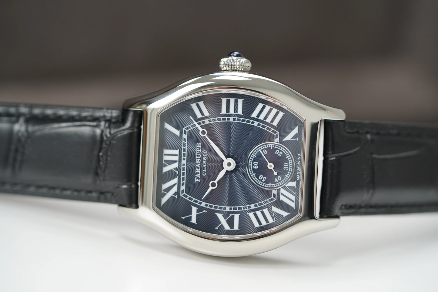 FARASUTE New Classic Hangzhou Customized Movement Manual Mechanical Watch Men's Sapphire Crystal Small Second 50m Waterproof Watch