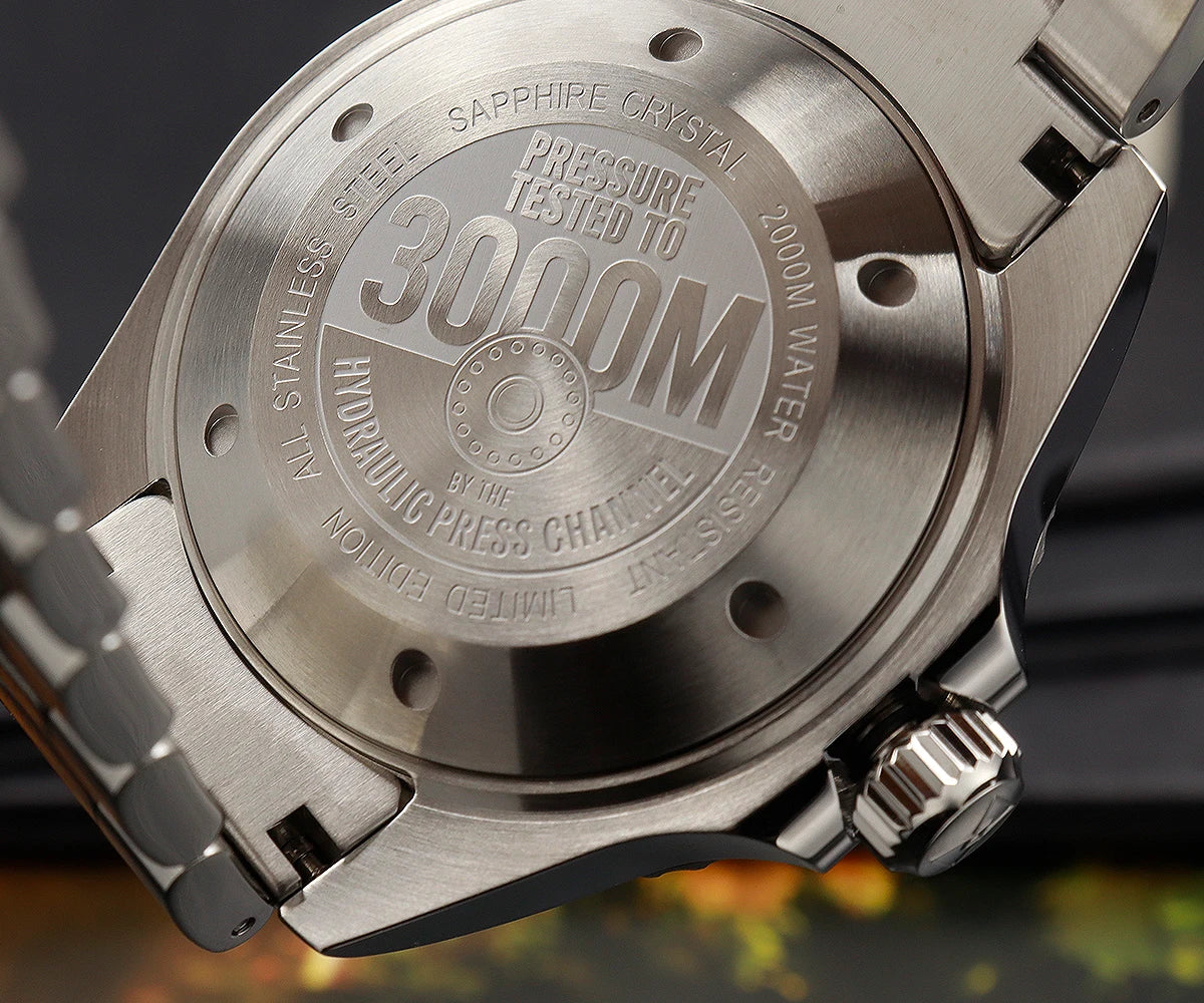 Cronos Automatic Diving Watch Stainless Steel 2000 Meters Water Resistance Professional Diver PT5000 SW200 Miyota9015 90S5 L6027M