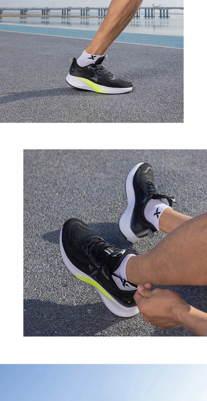 Xtep Light Wing 3 Running Shoes for Men 2025 Summer Fashion Cushion Shock Absorption Lightweight Advanced Sneakers 875219110034