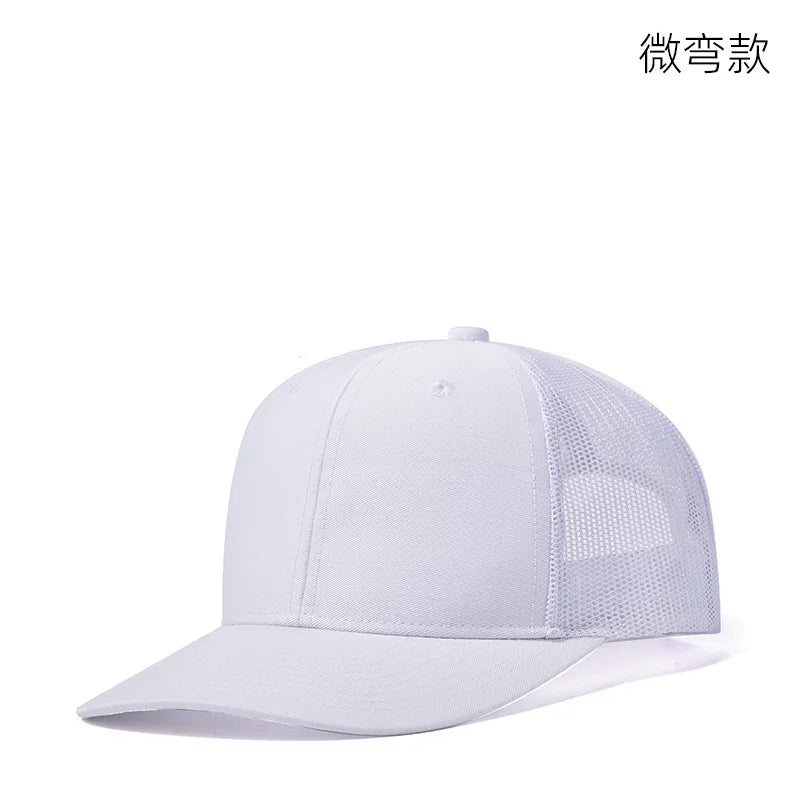 High Quality Mesh Baseball Cap Women Men Summer Cotton Breathable Sunhat Unisex Adjustable Snapback Trucker Hats Male Female