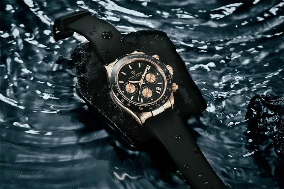 40mm New V2 PAGANI DESIGN Men's Quartz Watches Sapphire Retro Chronograph Stainless Steel Waterproof Watch Men Relogio Masculino