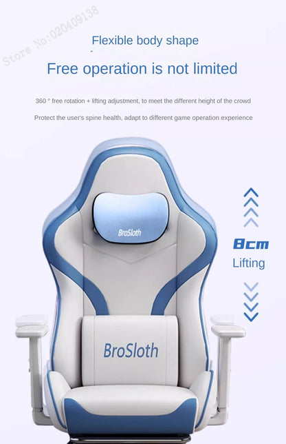 S6 Ergonomic Gaming Chair with Adjustable Backrest, Comfortable Computer Chair, Swivel Lift Chair with Armrests for Gaming & Office