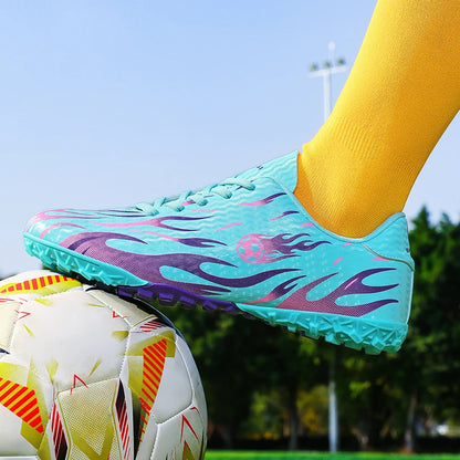 Men Professional Football Boots Cleats Boys Soccer Shoes Ankle Support Cleats Youth Outdoor Match Training Sneakers Non-slip.