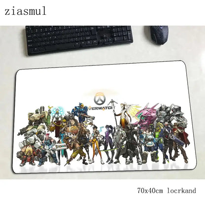 overwatch mouse pad Gorgeous Computer mat 70x40cm gaming mousepad large xl padmouse keyboard games pc gamer desk