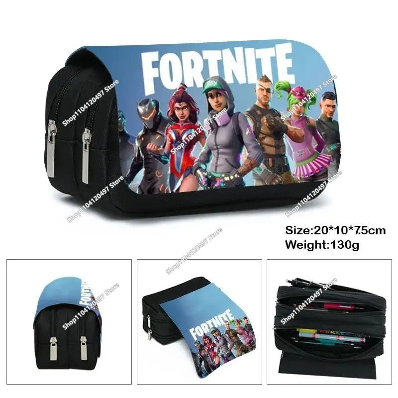 3pcs/set Fortnite Game Backpack Anime Cartoon Large Capacity Student School Bags Pencil Bag Kawaii Lunch Bag Birthday Gifts