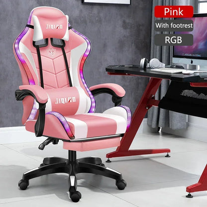 High quality gaming chair RGB light office chair gamer computer Ergonomic swivel chair Massage Recliner New gamer chairs