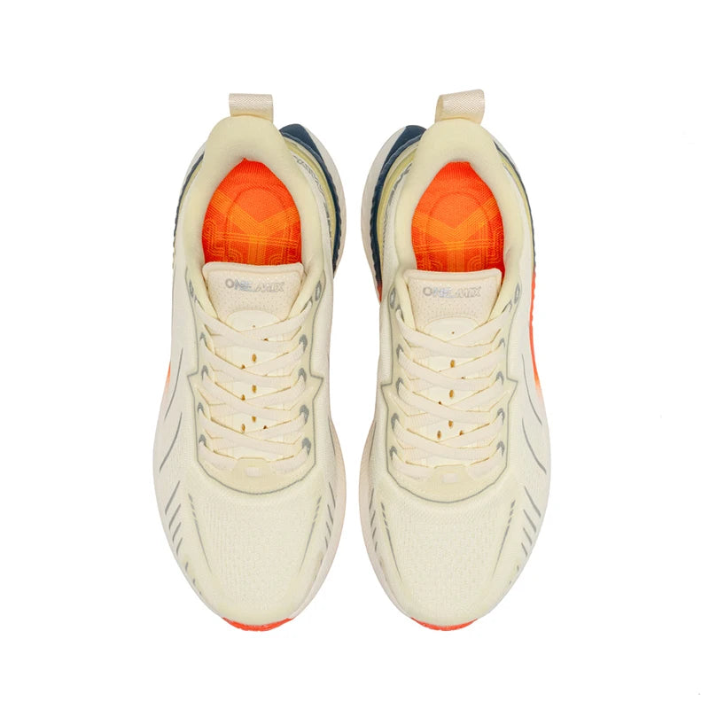 ONEMIX Nieuwe hardloopschoenen met demping voor heren, geschikt voor intensieve hardlopers, met veters, sportschoenen voor dames, antislip, outdoor, atletische herensneakers