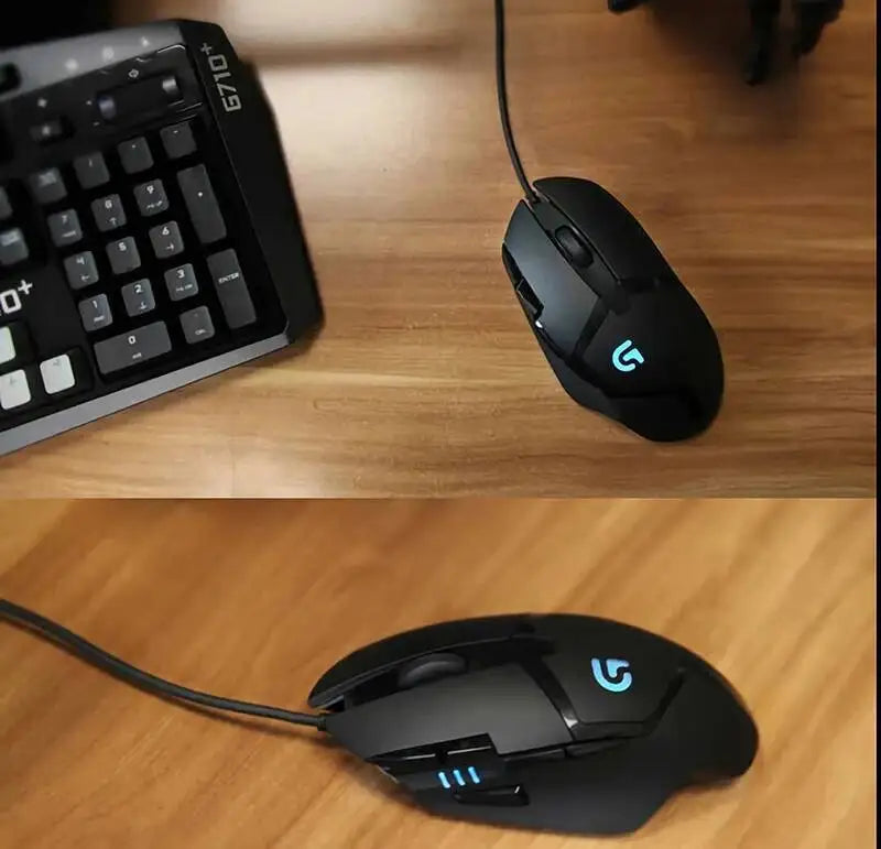 Laidinė žaidimų pelė Logitech G402, 32 bitų ARM procesorius, 8 mygtukai, 500 IPS, neslystanti – visos dienos žaidimų ir darbo sesijoms