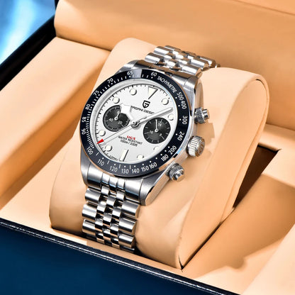 PAGANI DESIGN New Panda Men's Watches Top Luxury Quartz Wristwatches Chronograph Watch Man 2026 Gift AR Sapphire Ceramic Bezel