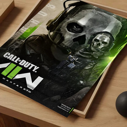 COD Call Of Duty G-Ghosts Poster Self-adhesive Art Waterproof Paper Sticker Coffee House Bar Room Wall Decor
