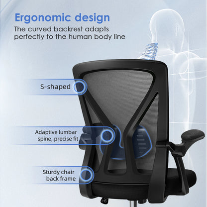 Daccormax Office chair Ergonomic Reclining 90°-125°, Desk chair with Lumbar Support, Computer chair Adjustable, living room chairs