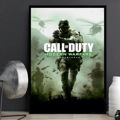 game Call of Duty Poster Posters Anime Room Decor Decoration Movie Backpack Wall Interior Music Wall Art