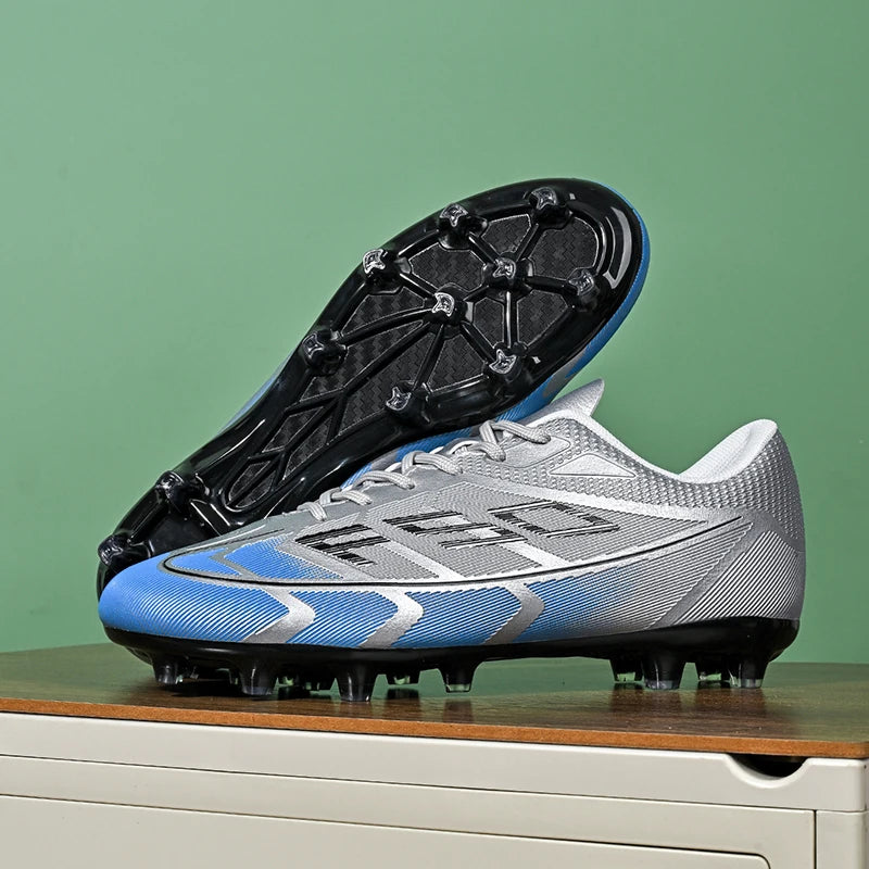 Nouvelles chaussures de football pour hommes, chaussures de sport respirantes, antidérapantes, de haute qualité, chaussures de football pour match en plein air, futsal, haute cheville, ultralégères