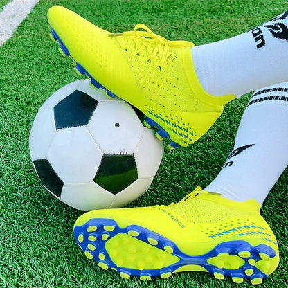 Moški nogometni čevlji z žebljički, modni nogometni čevlji za mladino, pleteni nogometni trening čevlji, dihalni športni čevlji Society Campo, protizdrsni športni čevlji