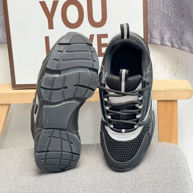 Chaussures décontractées pour hommes, sans logo, semelle épaisse, respirantes, baskets tendance, chaussures de marche confortables pour hommes, zapatillas hombre, chaussures de luxe pour hommes.