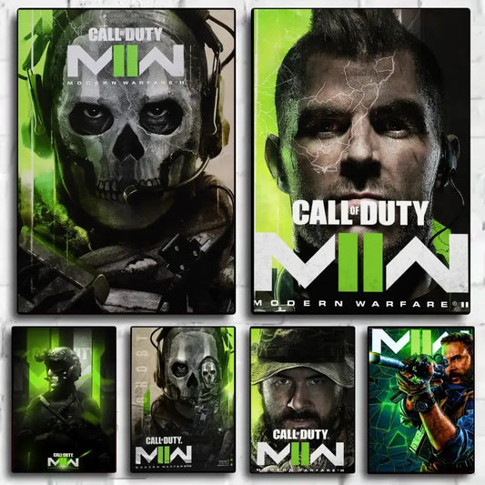 Call of D-DUTY -pelijulistetarrat, itseliimautuva HD-seinämaalaus, seinätarrat makuuhuoneeseen, olohuoneeseen, kodin sisustukseen, lahjaksi