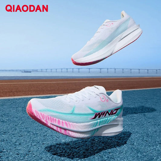 QIAODAN Men's Trail Running Shoes 2026 WIND 4 Jogging Sport Shoes GYM Mesh Breathable Athletic Running Sneakers QDB023262298