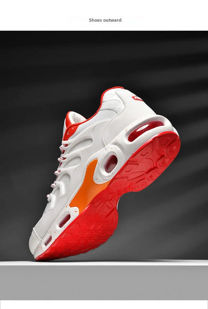Men's Air-Cushioned Running Shoes Marathon Sports Breathable Lightweight Women's Comfortable Non-Slip Casual Shoes