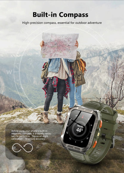 Blackview W80 Pro AI GPT Smart Watch, Precise GPS, 900mAh Battery, 1.43" AMOLED, Flashlight, Waterproof Sport Watch Men & Women
