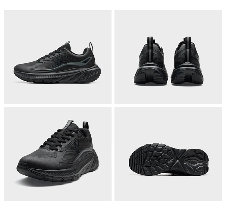 Xtep Men's Running Shoes Lightweight Breathable Shock Absorption Wear-Resistant Durable Cushioned Sneakers 875419110002
