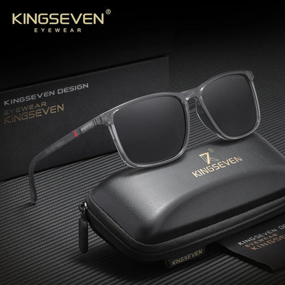 KINGSEVEN Brand Rectangle Sunglasses For Men Women Polarized  Anti-UV400 Glasses Travel Outdoor Sports Eyewear