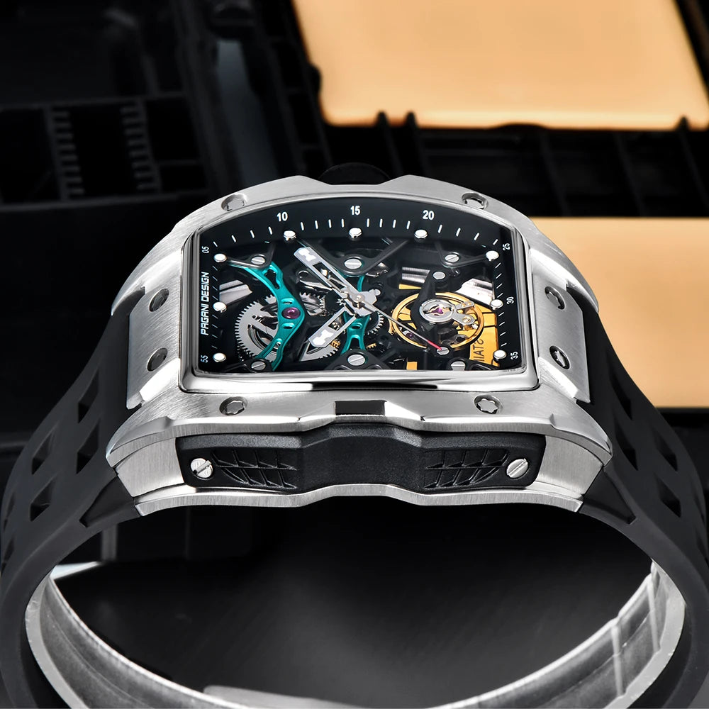 2026 Pagani Design new men's watch 50 meter waterproof stainless steel case luminous dial fashionable men's mechanical watch