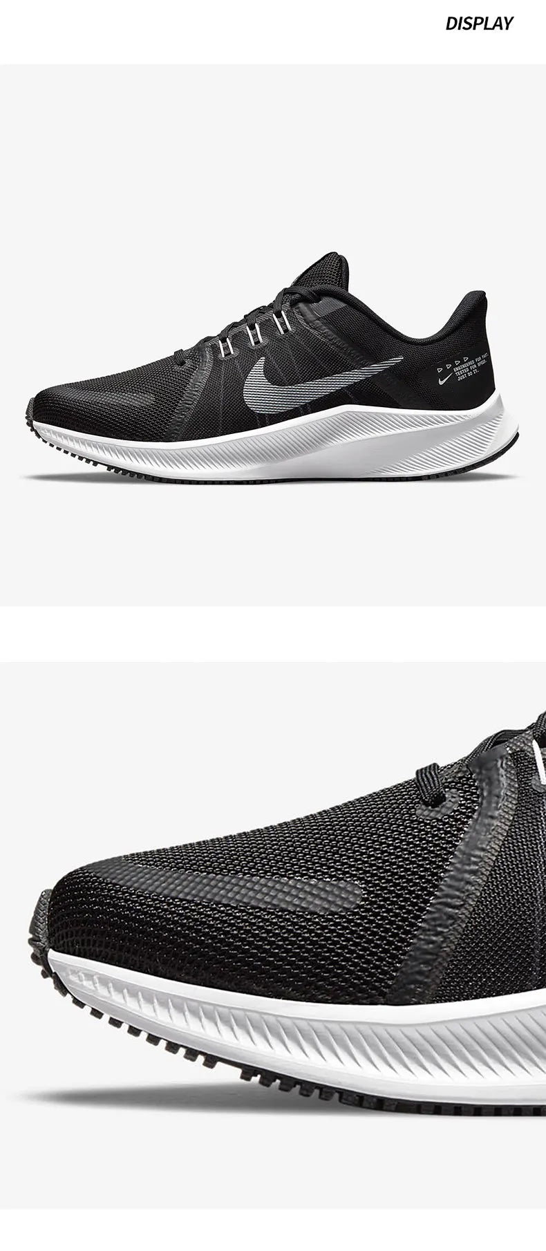 Nike uradni originalni Quest 4 moški in ženski udobni nizki tekaški copati DA1106-006