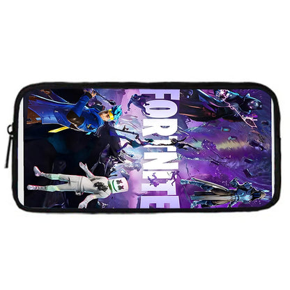 Hot Game Child School Backpack with Lunch Bags, Design-F-FortniteS Pencil Bags, School Bags for Boys Girls Best Gift