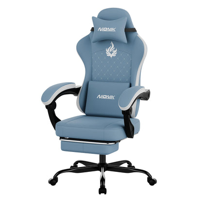 Gaming Chair High Back Ergonomic Computer Chair With Footrest Reclining Adult Comfortable Office Chair 
