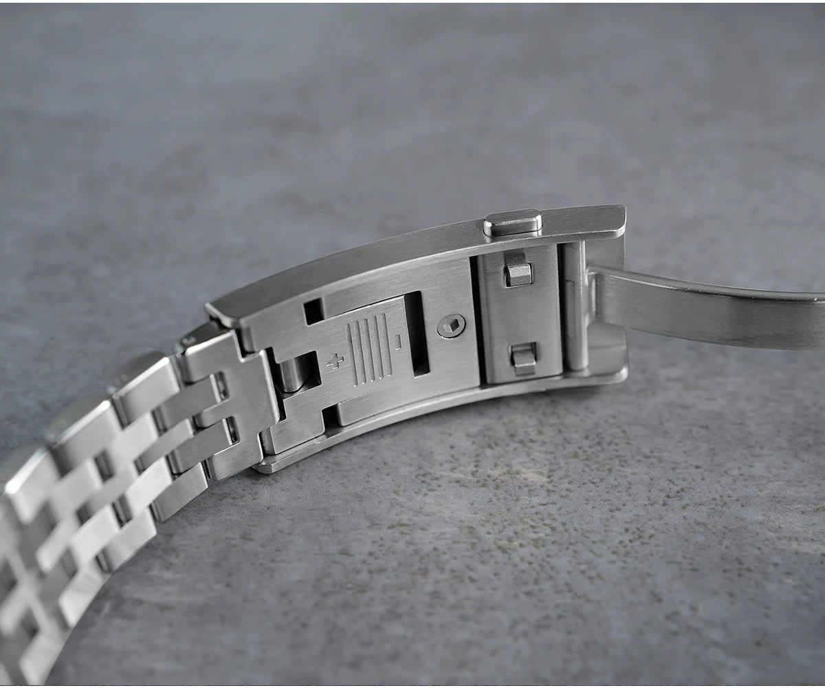San Martin 39mm Enamel Sunray JianZhan Dial Men GADA Watch 90S5 Automatic BGW-X1 10Bar Sapphire 5-Link Bracelet SN0144CG
