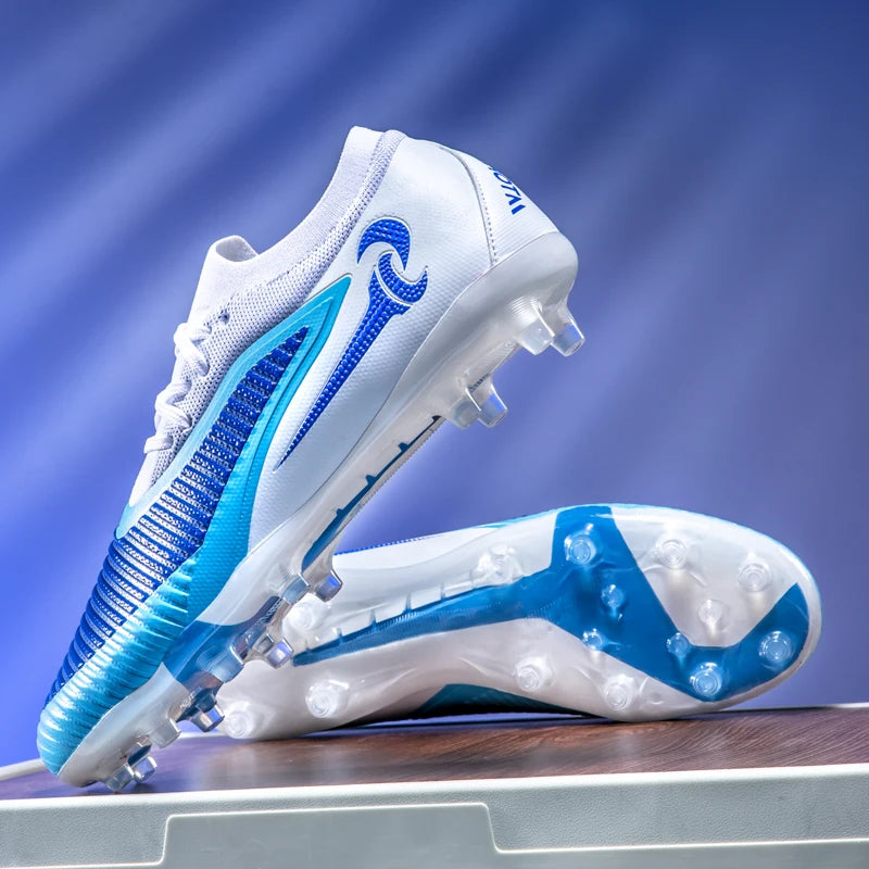 Nouveaux hommes bottes de Football adulte antidérapant Sport de plein air entraînement crampons chaussures de Football garçons longues pointes respirant Match confortable