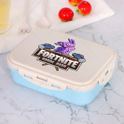 Fortnite Bento Lunch Box Anime Fortnite Food Storage Containers Kids School Picnic Lunchbox Office Dinner Case Gift 2025