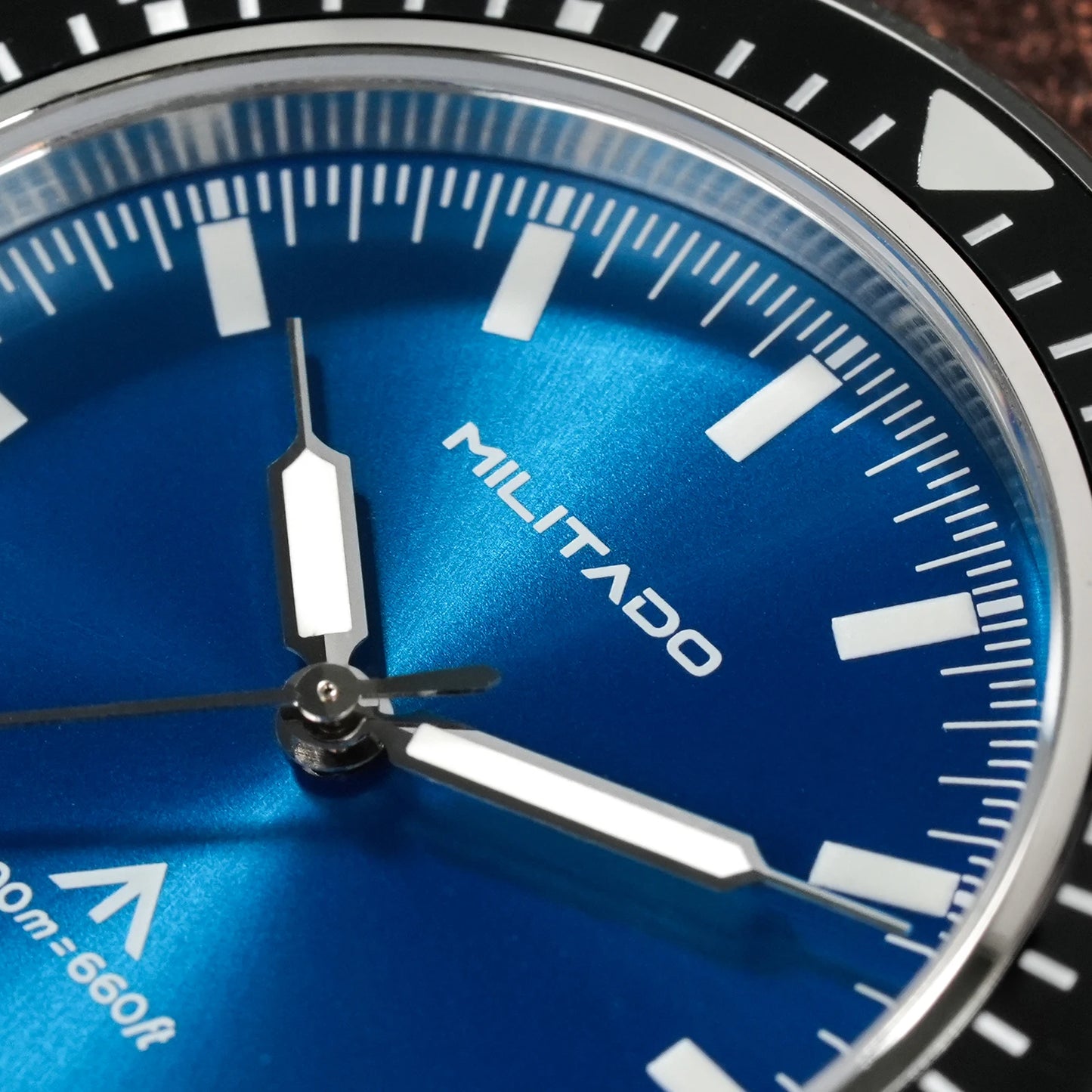 MILITADO ML25 VH31 Sweep Second Quartz Watch Men Swiss Ronda 515 Movement 200m Sapphire Crystal Ceramic Bezel 316L Steel Watches