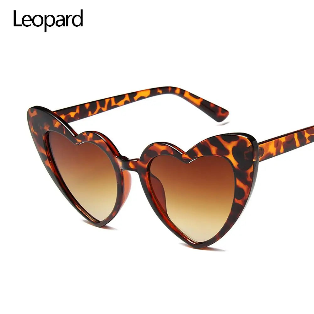 Heart Sunglasses Rimless Metal Frame Heart Shaped Sunglasses Gradient Lens Love Heart SunGlasses Women Eyewear UV400 Protection