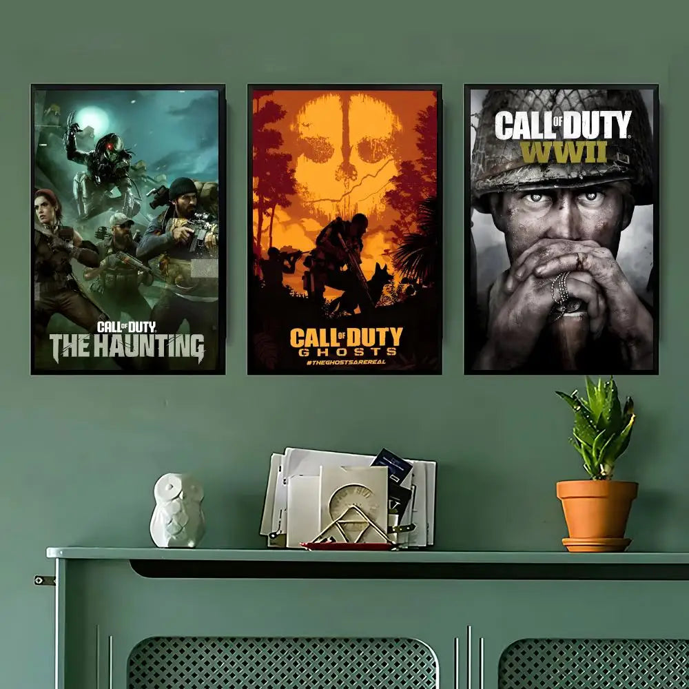 game Call of Duty Poster Posters Anime Room Decor Decoration Movie Backpack Wall Interior Music Wall Art