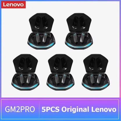 Auriculares sem fios Lenovo GM2 Pro TWS Bluetooth 5.3 – Auriculares HD com controlo tátil e microfone, auscultadores desportivos à prova de água