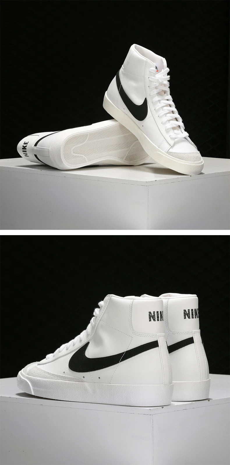 Nike Official Authentic BLAZER MID '77 Sneakers casual comode da uomo e da donna BQ6806-100