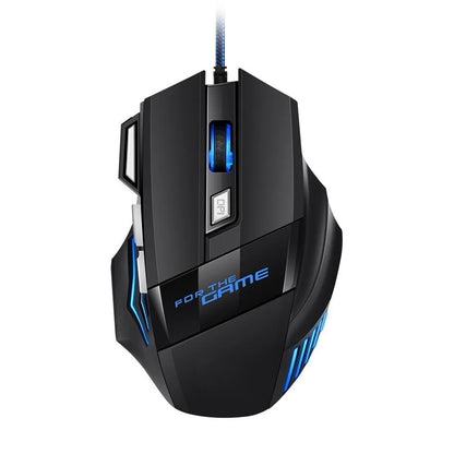 G6 kabelgebundene USB-Gaming-Maus mit 7 Tasten, Scrollrad, 5500DPI einstellbarem optischem Sensor und ergonomischem E-Sport-Design für Laptop, PC, Xiaomi
