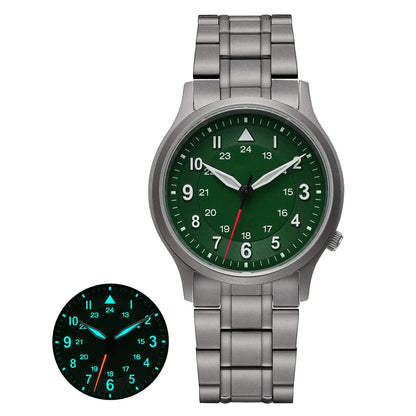 BERNY Titanium Watches for Men Super Luminous Sapphire Field Men's Watch Outdoor Quartz Wristwatch Lightweight 5ATM