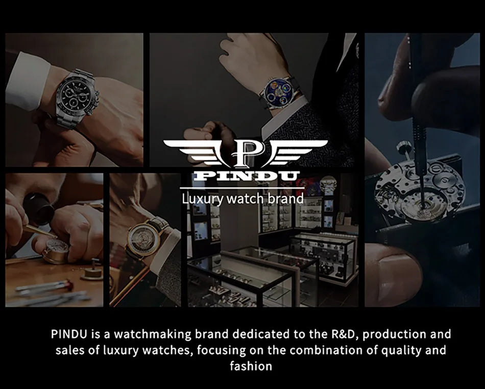 PINDU Develops And Designs New M2797B Automatic Mechanical Watch Men Watches 45.5MM Luxury High-end Quality Wristwatch Men Gift