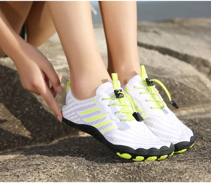 Uomo Donna Scarpe da acqua Scarpe acquatiche Scarpe drenanti Sport da spiaggia Sandali da nuoto Asciugatura rapida Canottaggio A piedi nudi Immersioni Pesca Surf Sneakers