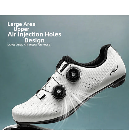 Competition Cycling Sports Shoes Road Bicycle Shoes Unisex Breathable Sports Cycling Shoes Self-locking Racing Bicycle Shoes