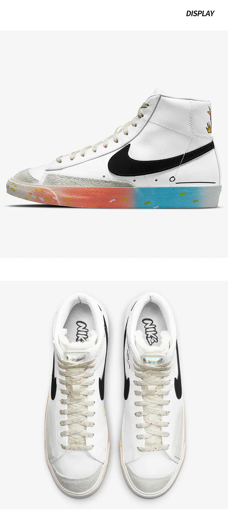 Nike Authentic sezonske uniseks blazer mid visoke casual tenisice DJ4278-101