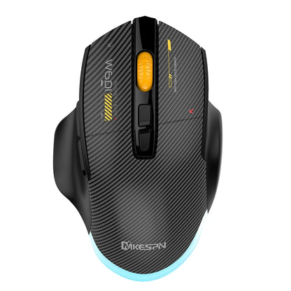 12800 DPI 2.4G Wireless Bluetooth Wired Tri-mode Mouse Mute Button Macro Programming Carbon Fiber Gaming Mouse 500mAh 7 Keys